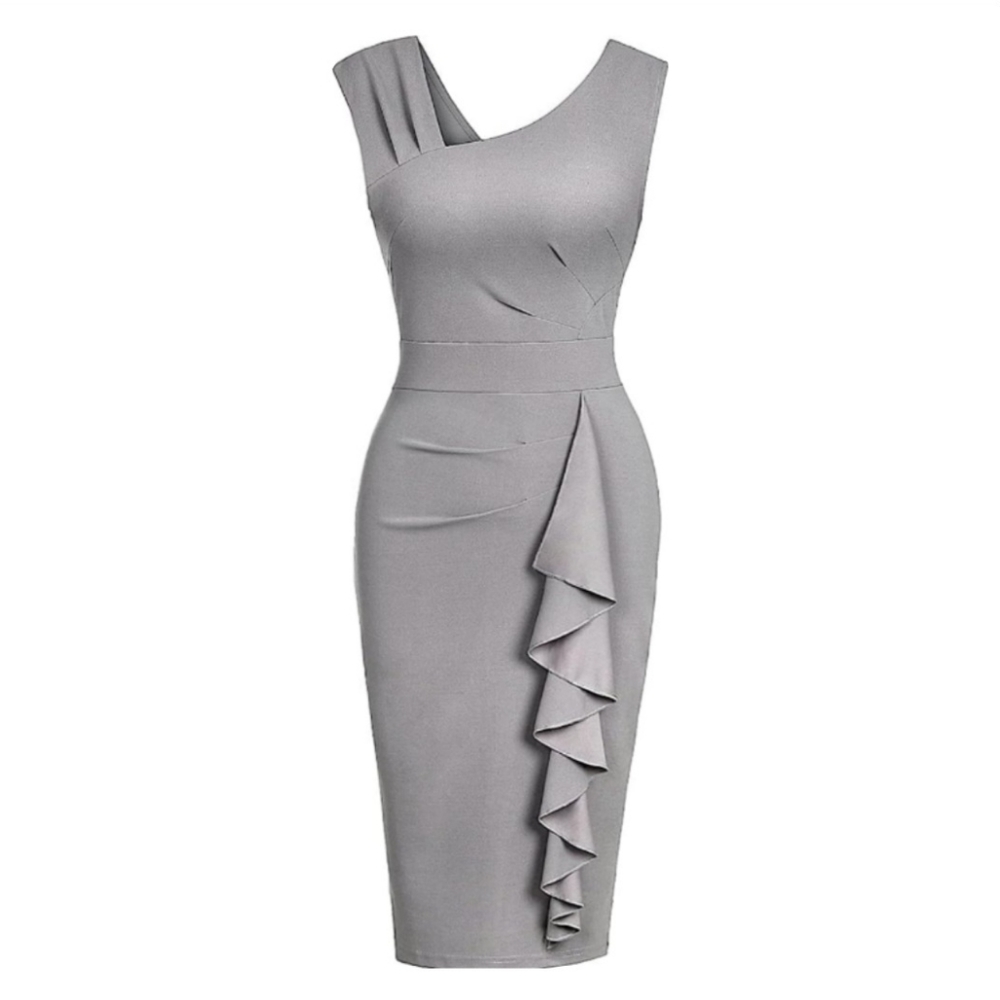 Light gray pencil dress by Chiccloth